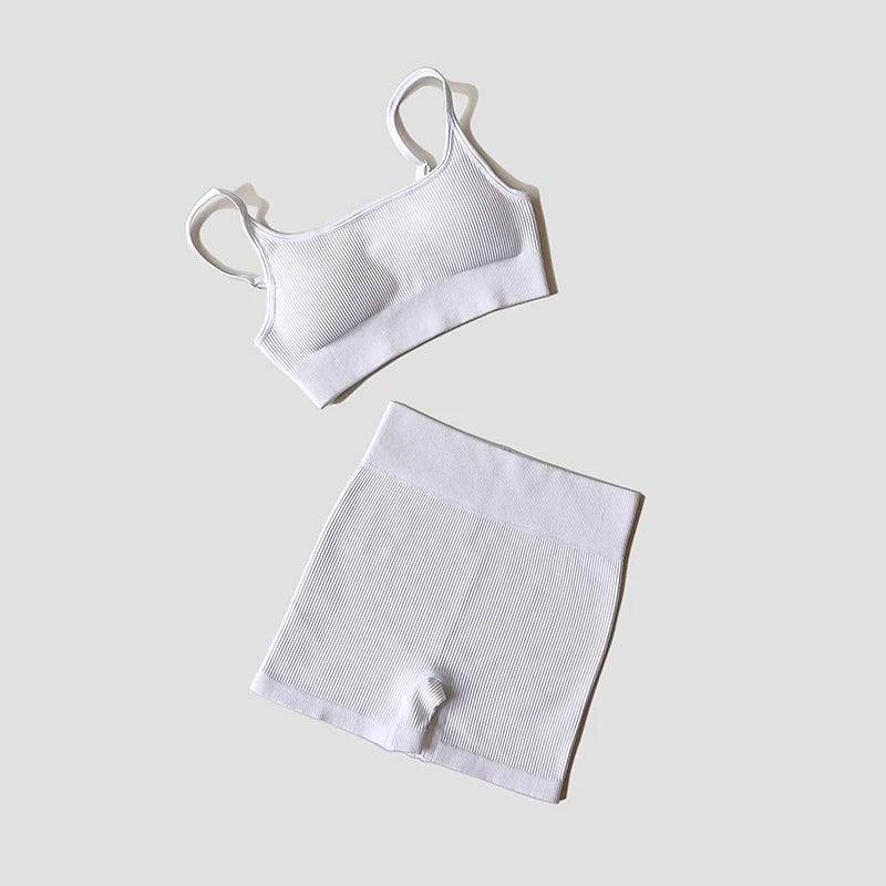 WAREBALL Seamless Crop Top & Leggings Set