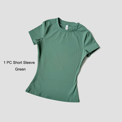 The Seamless Sculpt Short-Sleeve Set
