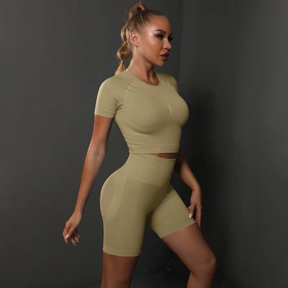 AuraFlow Seamless Yoga Leggings.