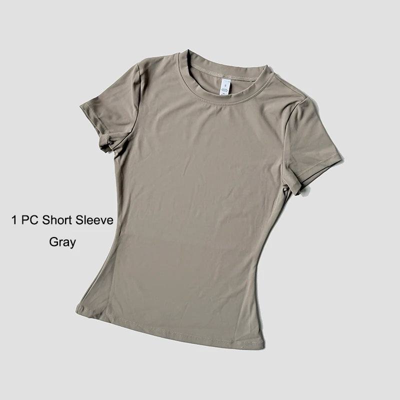 The Seamless Sculpt Short-Sleeve Set