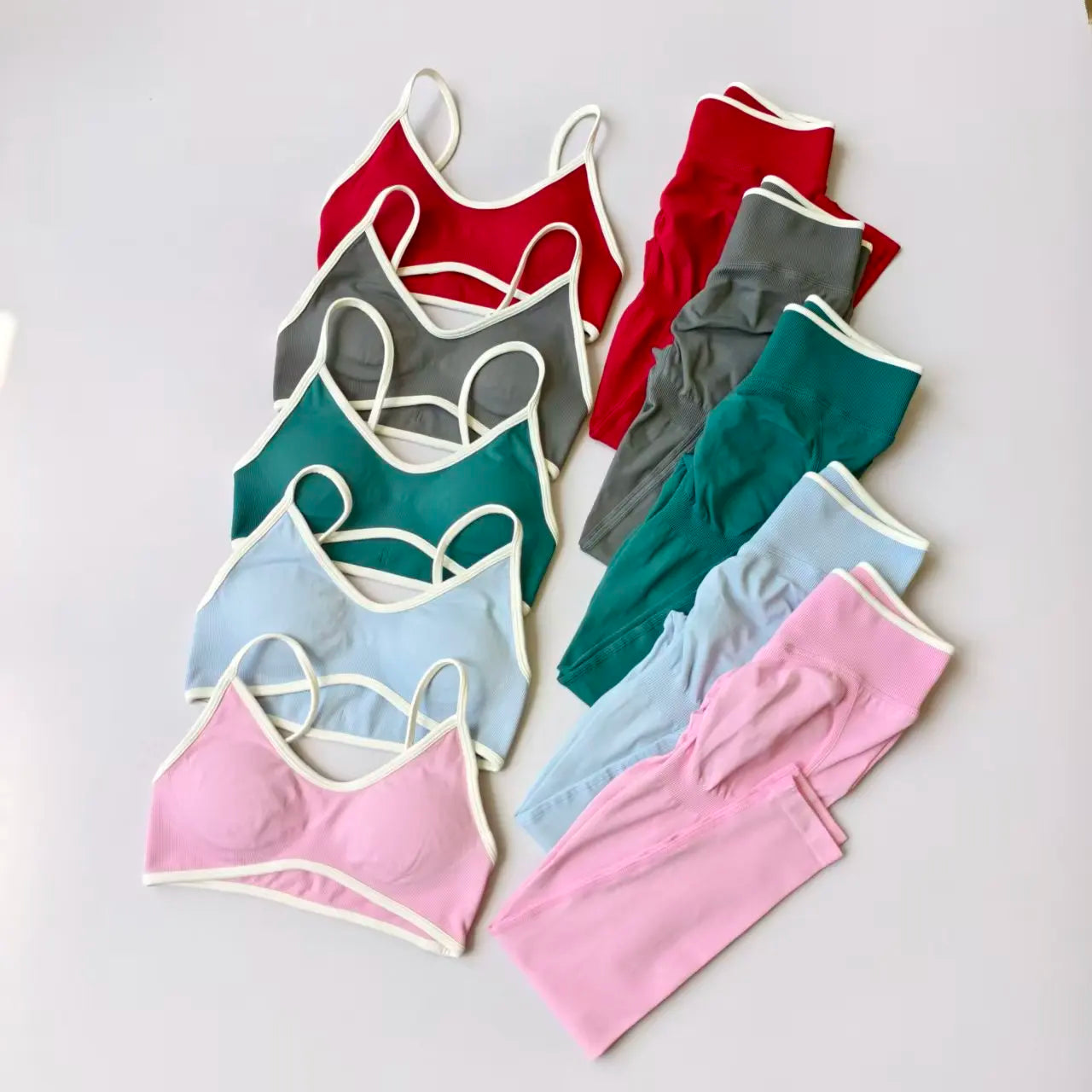 Seamless High-WaistYoga & Gym Set