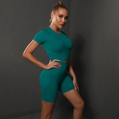 AuraFlow Seamless Yoga Leggings.