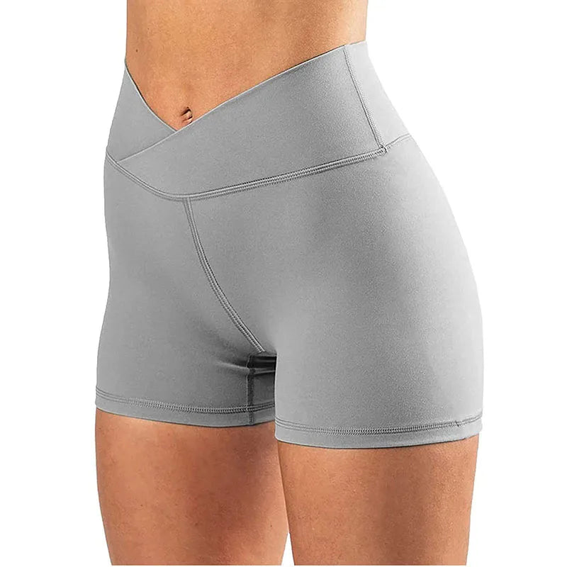 The Contour Knit V-Cross Yoga Shorts