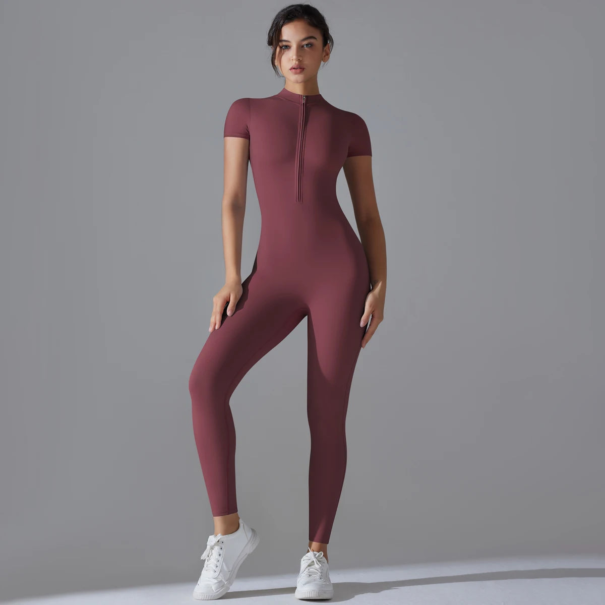 Women's Seamless Yoga Bodysuit – Backless Push Up Gym Romper & Fitness Jumpsuit