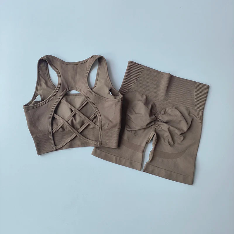 Vigor High-Waist Shorts & Bra Duo