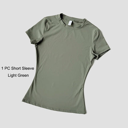 The Seamless Sculpt Short-Sleeve Set