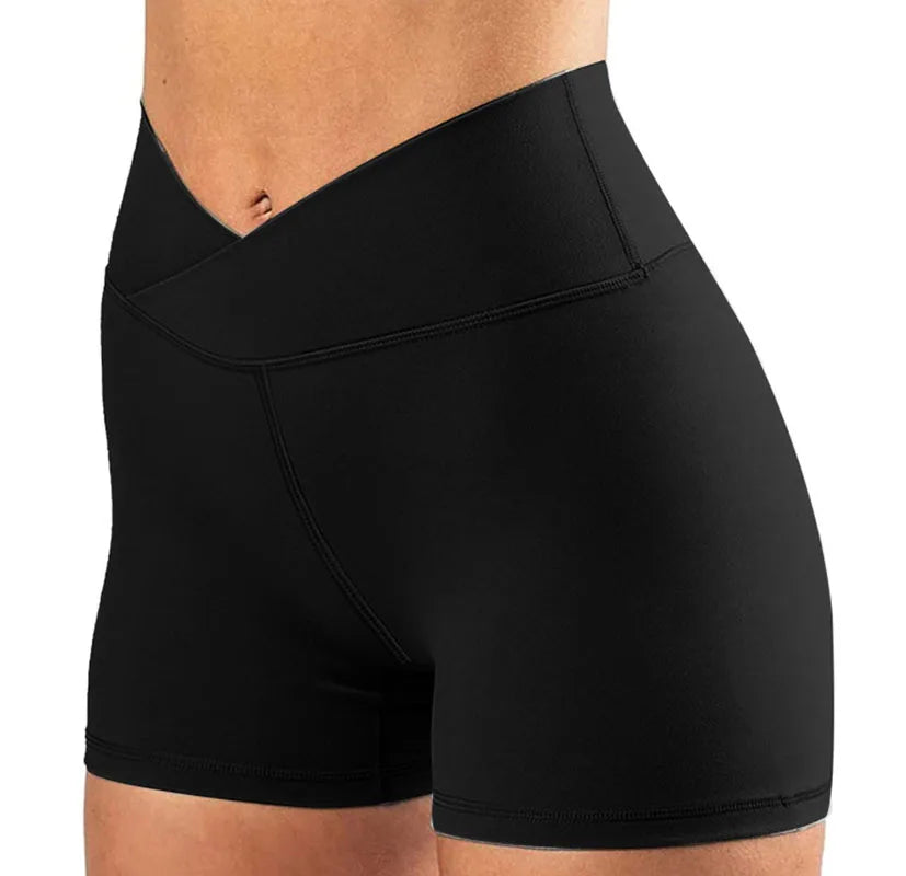 The Contour Knit V-Cross Yoga Shorts